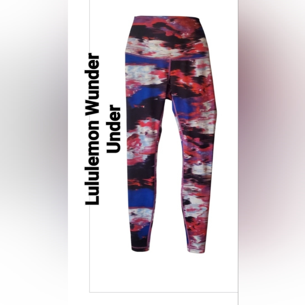 Lululemon Multicolor Wunder Under Leggings